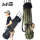 Saco  prova d 'água de Vara De Pesca Cilíndrica Nylon Sacos De Pesca Portátil Multi Uso Viagem Equipamento De Armazenamento Caso Grande Capacidade