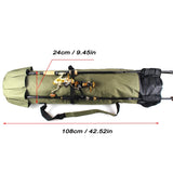 Saco  prova d 'água de Vara De Pesca Cilíndrica Nylon Sacos De Pesca Portátil Multi Uso Viagem Equipamento De Armazenamento Caso Grande Capacidade