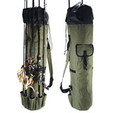Saco  prova d 'água de Vara De Pesca Cilíndrica Nylon Sacos De Pesca Portátil Multi Uso Viagem Equipamento De Armazenamento Caso Grande Capacidade