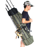 Saco  prova d 'água de Vara De Pesca Cilíndrica Nylon Sacos De Pesca Portátil Multi Uso Viagem Equipamento De Armazenamento Caso Grande Capacidade