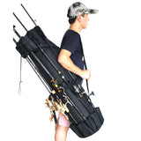 Saco  prova d 'água de Vara De Pesca Cilíndrica Nylon Sacos De Pesca Portátil Multi Uso Viagem Equipamento De Armazenamento Caso Grande Capacidade