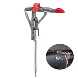 Suporte New Full Stainless para varas de pesca de mola de aço inoxidável completos automáticos, sensibilidade ajustável
