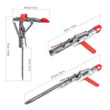 Suporte New Full Stainless para varas de pesca de mola de aço inoxidável completos automáticos, sensibilidade ajustável