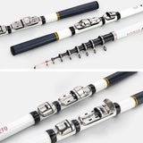 Telescópica Rock fibra de carbono  Mini vara de viagem