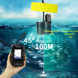 Erchang XF02-C Fish Finder Portátil Sonda Sonar Alarme 9 m Cabo À Prova D 'Água Fishfinder Sonda De Pesca Sonda