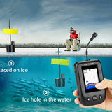 Erchang XF02-C Fish Finder Portátil Sonda Sonar Alarme 9 m Cabo À Prova D 'Água Fishfinder Sonda De Pesca Sonda