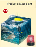 Erchang XF02-C Fish Finder Portátil Sonda Sonar Alarme 9 m Cabo À Prova D 'Água Fishfinder Sonda De Pesca Sonda
