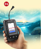 Erchang XF02-C Fish Finder Portátil Sonda Sonar Alarme 9 m Cabo À Prova D 'Água Fishfinder Sonda De Pesca Sonda