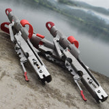 Suporte New Full Stainless para varas de pesca de mola de aço inoxidável completos automáticos, sensibilidade ajustável