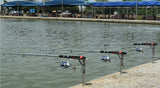 Suporte New Full Stainless para varas de pesca de mola de aço inoxidável completos automáticos, sensibilidade ajustável