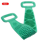 Fita de banho esponja de silicone para as costas Cinto de banho Massagem esfoliante corporal para banho