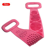Fita de banho esponja de silicone para as costas Cinto de banho Massagem esfoliante corporal para banho