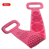 Fita de banho esponja de silicone para as costas Cinto de banho Massagem esfoliante corporal para banho